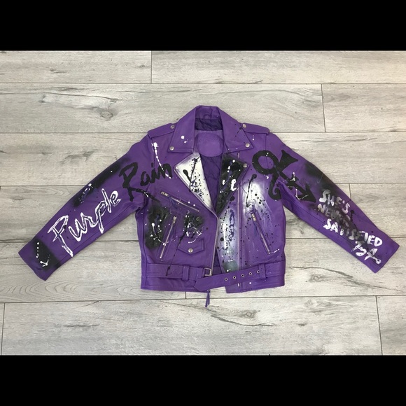 Prince “Purple Rain” Leather Jacket - Picture 2 of 4